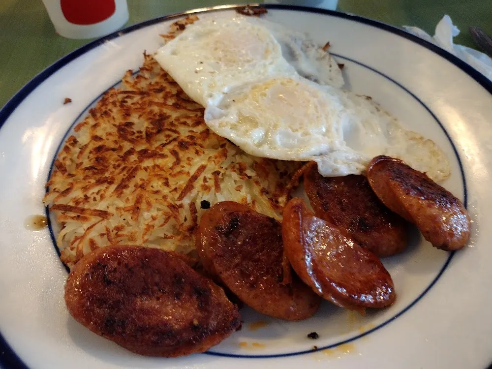 Eggs Sausage and Hash Browns
